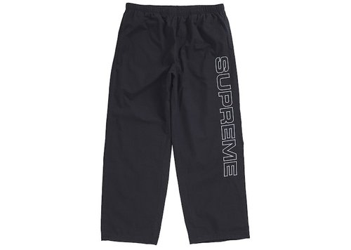 Supreme Spellout Embroidered Ripstop Track Pant - Black