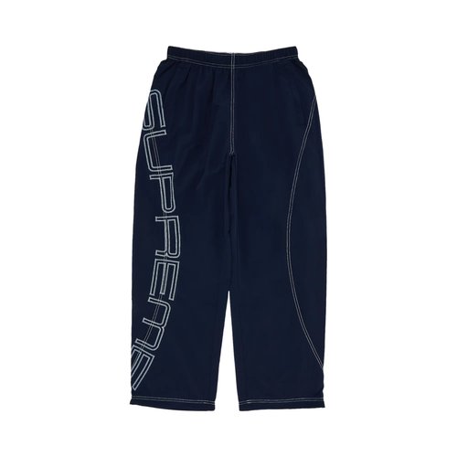 Supreme Spellout Embroidered Track Pant - SS25P70 NAVY