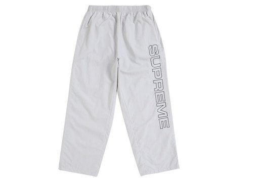 Supreme Spellout Embroidered Track Pant FW24 - Grey