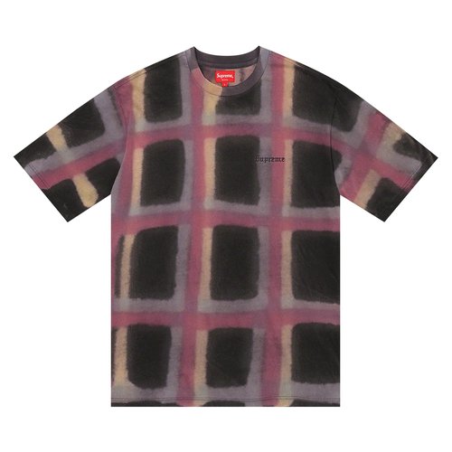 Supreme Sprayed Plaid Short-Sleeve Top - SS20KN67 BLACK
