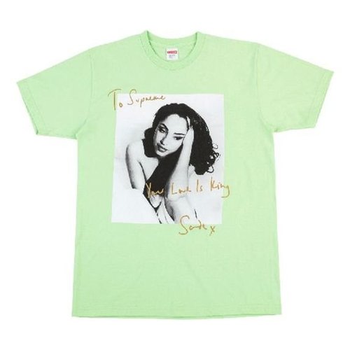 Supreme SS17 Sade Tee Light Character Printing Short Sleeve - Green - SUP-SS17-06