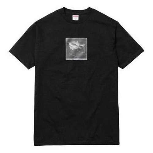 Supreme SS18 Chair Tee Printing Short Sleeve - Black - SUP-SS18-0042