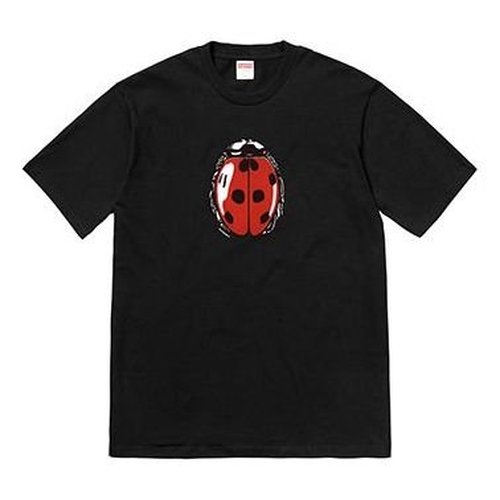 Supreme SS18 Ladybug Tee Printing Short Sleeve - Black - SUP-SS18-0102