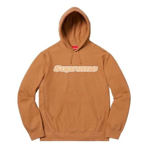 Supreme SS19 Chenille Hooded Sweatshirt - Brown - SUP-SS19-026
