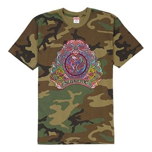 Supreme SS19 Knot Tee Woodland Camo - Green - SUP-SS19-251