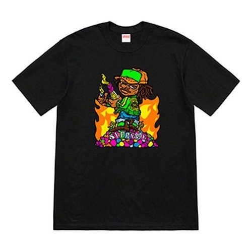Supreme SS19 Molotov Tee Little Short Sleeve - Black - SUP-SS19-720