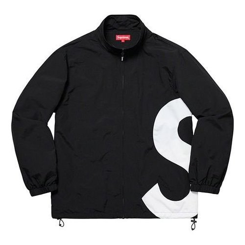 Supreme SS19 S Logo Track Jacket Large Logo S - Black - SUP-SS19-10437