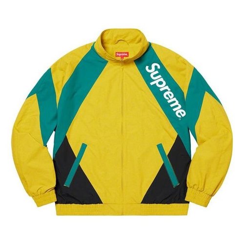 Supreme SS20 Week 1 Paneled Track Jacket - Yellow - SUP-SS20-077