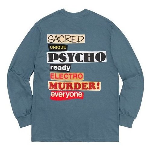 Supreme SS20 Week 1 Sacred Unique LS Tee - Bluegray - SUP-SS20-337