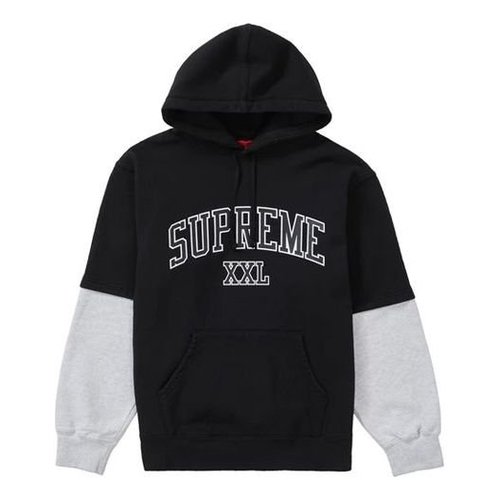 Supreme SS20 Week 2 Hooded Sweatshirt Logo Sports - Black - SUP-SS20-359