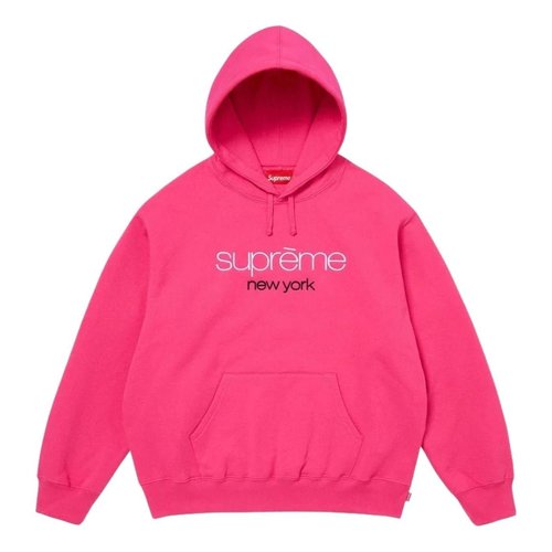 Supreme SS26 Classic Logo Hooded Sweatshirt - Bright Fuchsia - SUP-SS26-051-BRTFCS