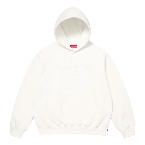 Supreme SS26 Classic Logo Hooded Sweatshirt - White - SUP-SS26-051-WHT