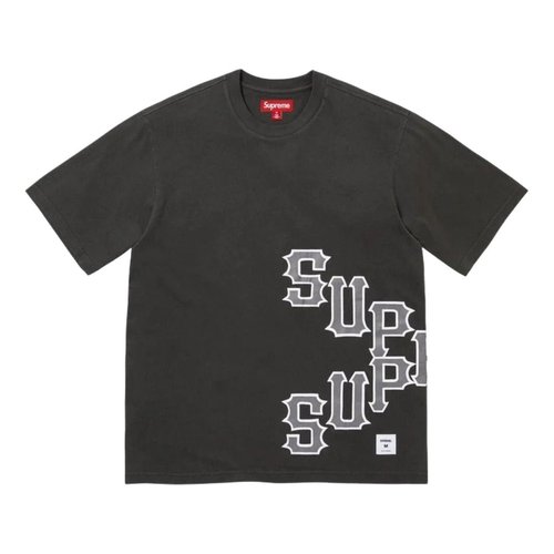 Supreme SS26 Cracked Spellout S/S T-Shirt - Black - SUP-SS26-060-BLK