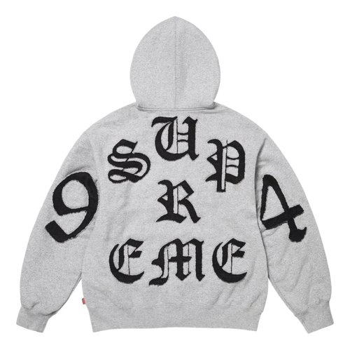 Supreme SS26 Cut Out Zip Up Hooded Sweatshirt - Heather Grey - SUP-SS26-055-HETRGRY