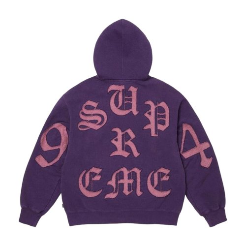 Supreme SS26 Cut Out Zip Up Hooded Sweatshirt - Purple - SUP-SS26-055-PUR