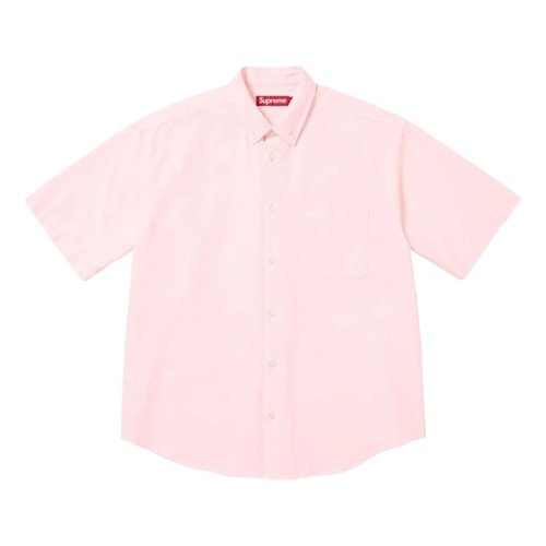 Supreme SS26 Loose Fit Oxford S/S Shirt - Pink - SUP-SS26-158-PNK