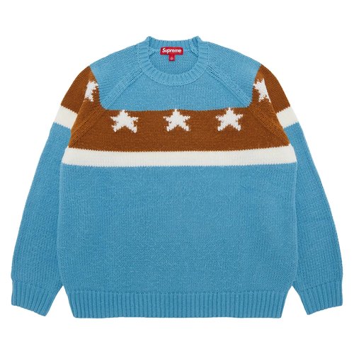 Supreme Stars Sweater | Size XL - SS24SK31 DUSTY BLUE