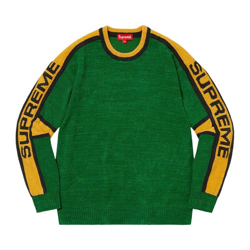 Supreme Stripe Chenille Sweater - FW22SK36 GREEN