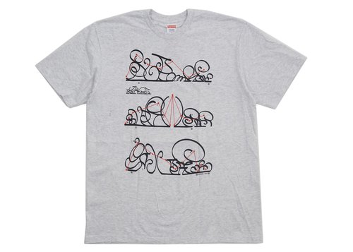 Supreme System Tee Shirt - Ash Grey