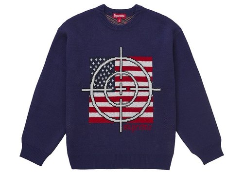 Supreme Target Sweater - Navy Blue