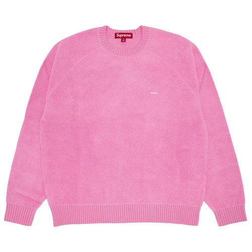 Supreme Terry Small Box Sweater - FW24SK7 PINK
