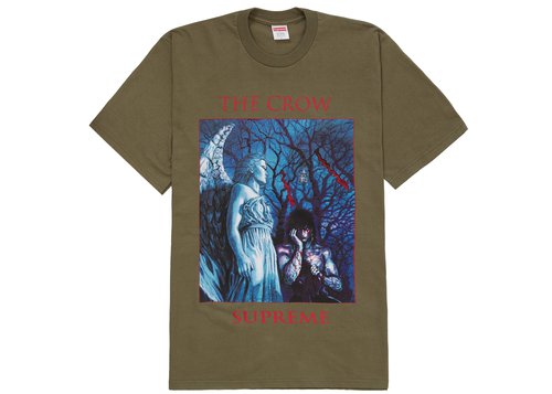 supreme ザ・クロウ tシャツ オリーブ M Supreme The Crow Tee Shirt 'Light Olive' | Solesense