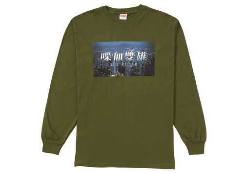 Supreme The Killer Long Sleeve Tee Shirt - Olive