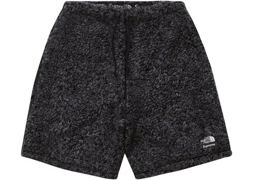 Supreme The North Face High Pile Fleece Short - Black