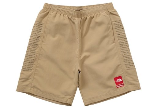 Supreme The North Face Nylon Short Light Brown - Khaki
