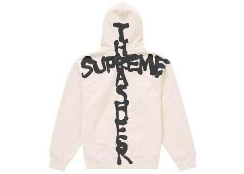 Supreme Thrasher Zip Up Hooded Sweatshirt - Stone