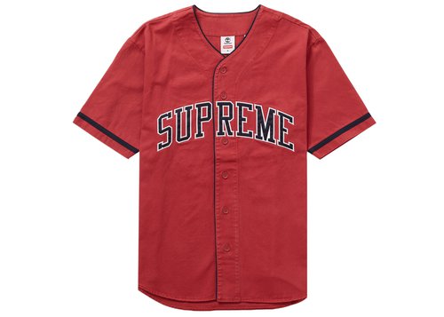 Supreme Timberland Baseball Jersey - Red