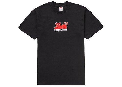 Supreme Toy Machine Devil Cat Tee Shirt - Black
