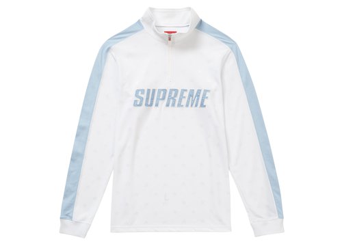 Supreme Track Half Zip Pullover - White