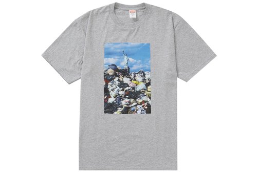 Supreme Trash Tee Shirt - Heather Grey