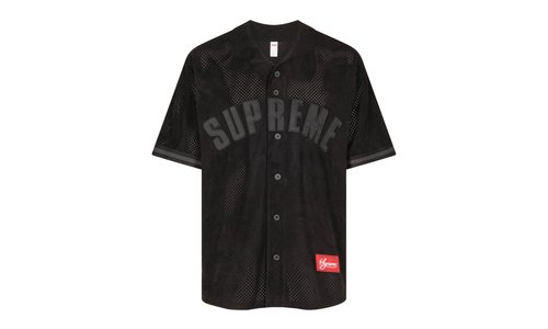 Supreme Ultrasuede Mesh Baseball Jersey - SU438