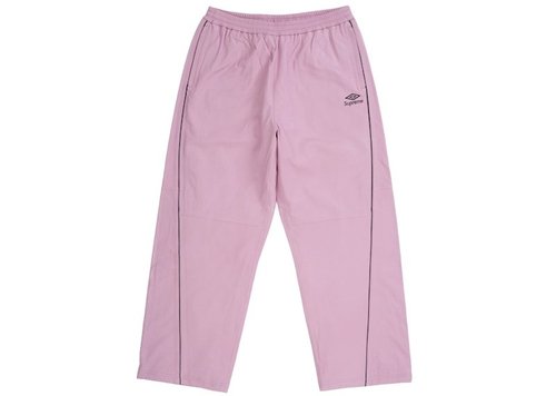 Supreme Umbro Leather Track Pant - Pink