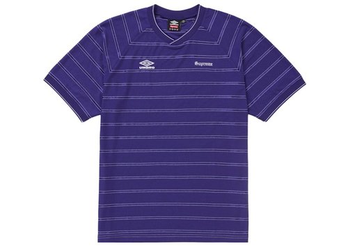 Supreme Umbro Stripe Soccer Jersey - Purple