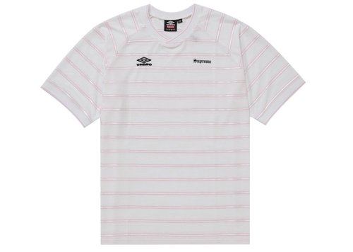 Supreme Umbro Stripe Soccer Jersey - White