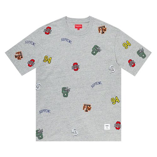 Supreme University Short-Sleeve Top - SS20KN100 HEATHER GREY