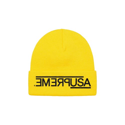 Supreme USA Beanie - FW21BN77 YELLOW