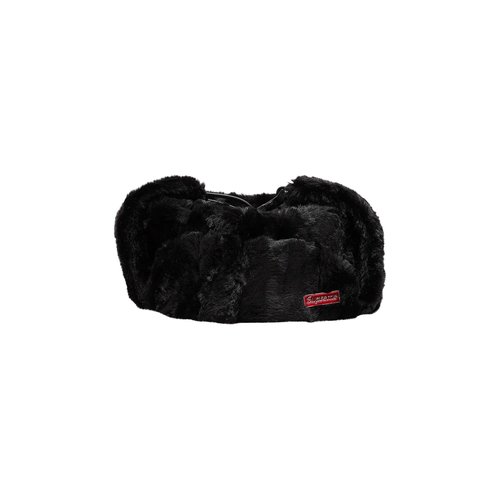 Supreme Faux Fur Ushanka Hat 'Black' | Solesense