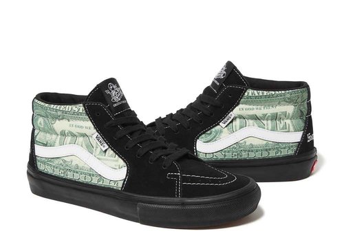 Supreme Vans Dollar Skate Grosso Mid - 189532