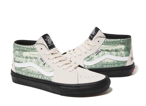 Supreme Vans Dollar Skate Grosso Mid - 189533
