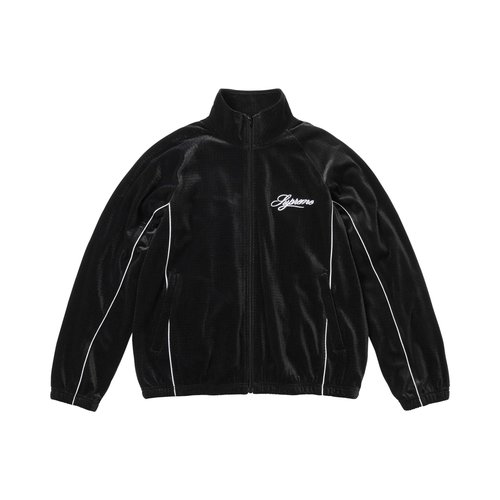 Supreme Velour Mesh Track Jacket - SS26J31 BLACK