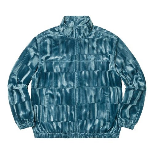 Supreme Velour Track Jacket - FW21J87 SLATE