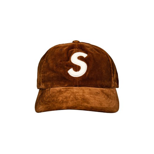 Supreme Velvet S Logo 6-Panel - FW20H69 TAN