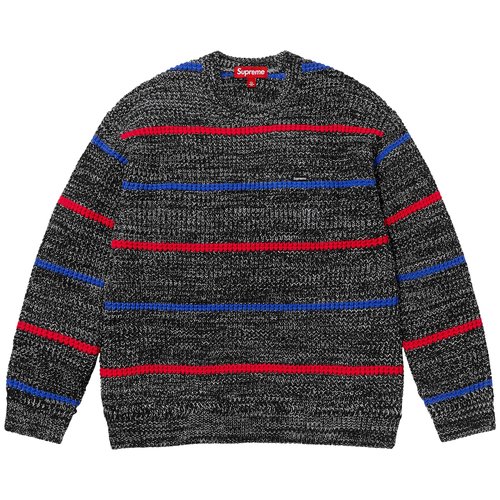 Supreme Waffle Small Box Sweater - FW24SK9 STRIPE MELANGE