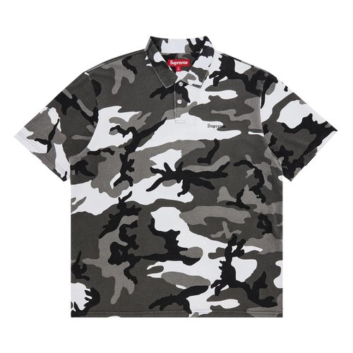 Supreme Washed Camo Polo - SS25KN96 SNOW CAMO