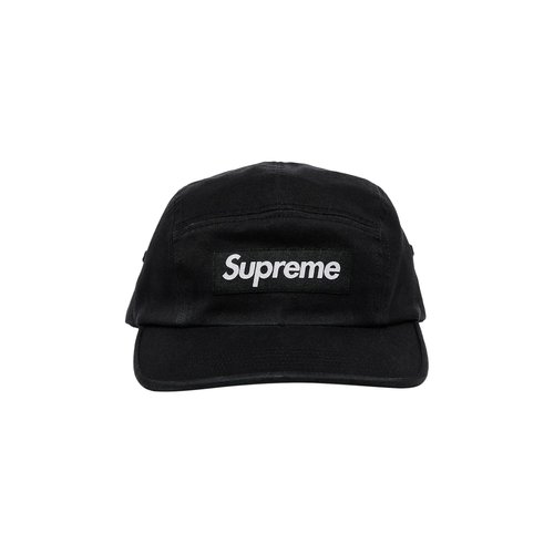 Supreme Washed Chino Twill Camp Cap - SS24H103 BLACK