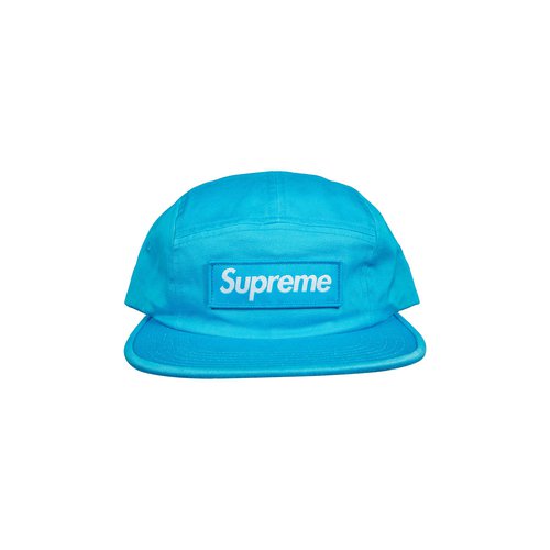 Supreme Washed Chino Twill Camp Cap - FW18H77 BLUE